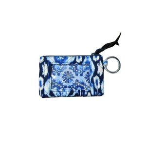 Vera Bradley Fabric Wallet Attached Key Holder Coin Purse